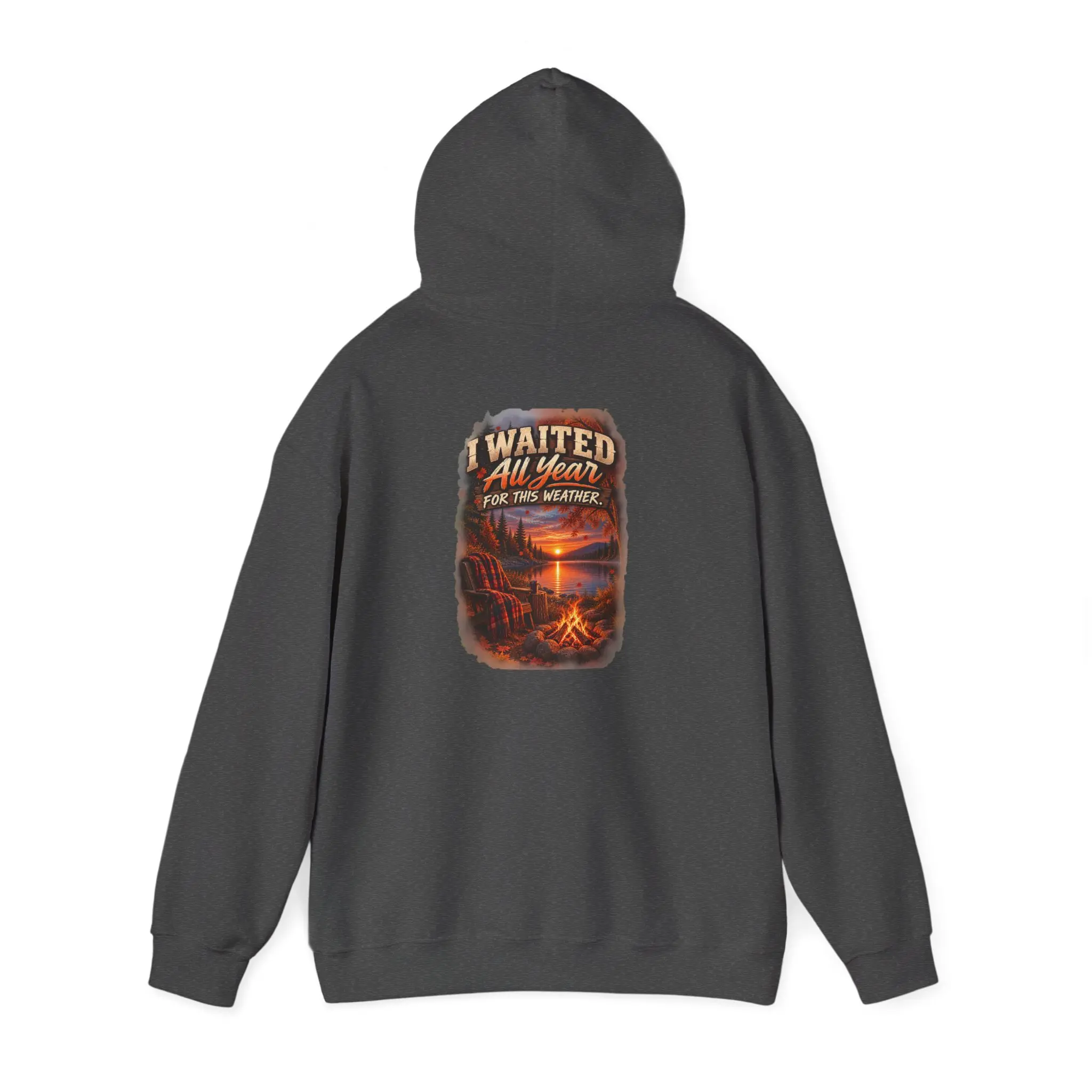 Waited All Year Sunset Campfire Hoodie | Camping Woodland Adventure