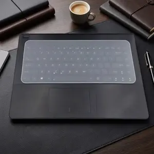 Ultra-Thin Silicone Keyboard Cover for 12-17 Inch Laptops, Portable & Removable, Anti-Slip Dustproof Oil-Resistant Design, Enhances Typing Comfort, Full Protection