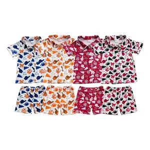 Football Go Team cheerleaders Girls pajamas & Baby Set