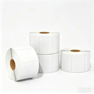 1150 sheets/5 rolls, 920 sheets/4 rolls, 690 sheets/3 rolls 50*30mm white thermal adhesive labels   Self-adhesive barcode label paper   Rectangular multi-purpose self-adhesive thermal labels, suitable for barcodes, names, prices, addresses