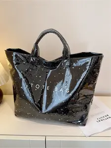 Simple Star Decoration Handbag Fashion Casual Large Capacity Commuter Bag, Stylish Shoulder Tote for Daily Use, Trendy Accessory
