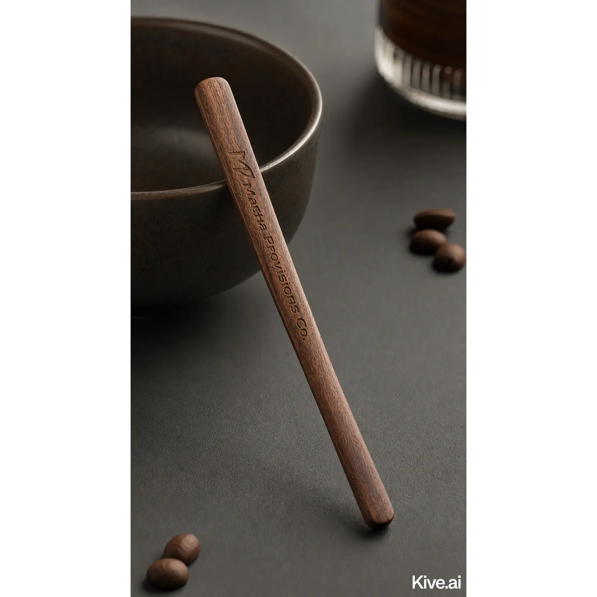 Black Walnut Matcha Stirring Wand