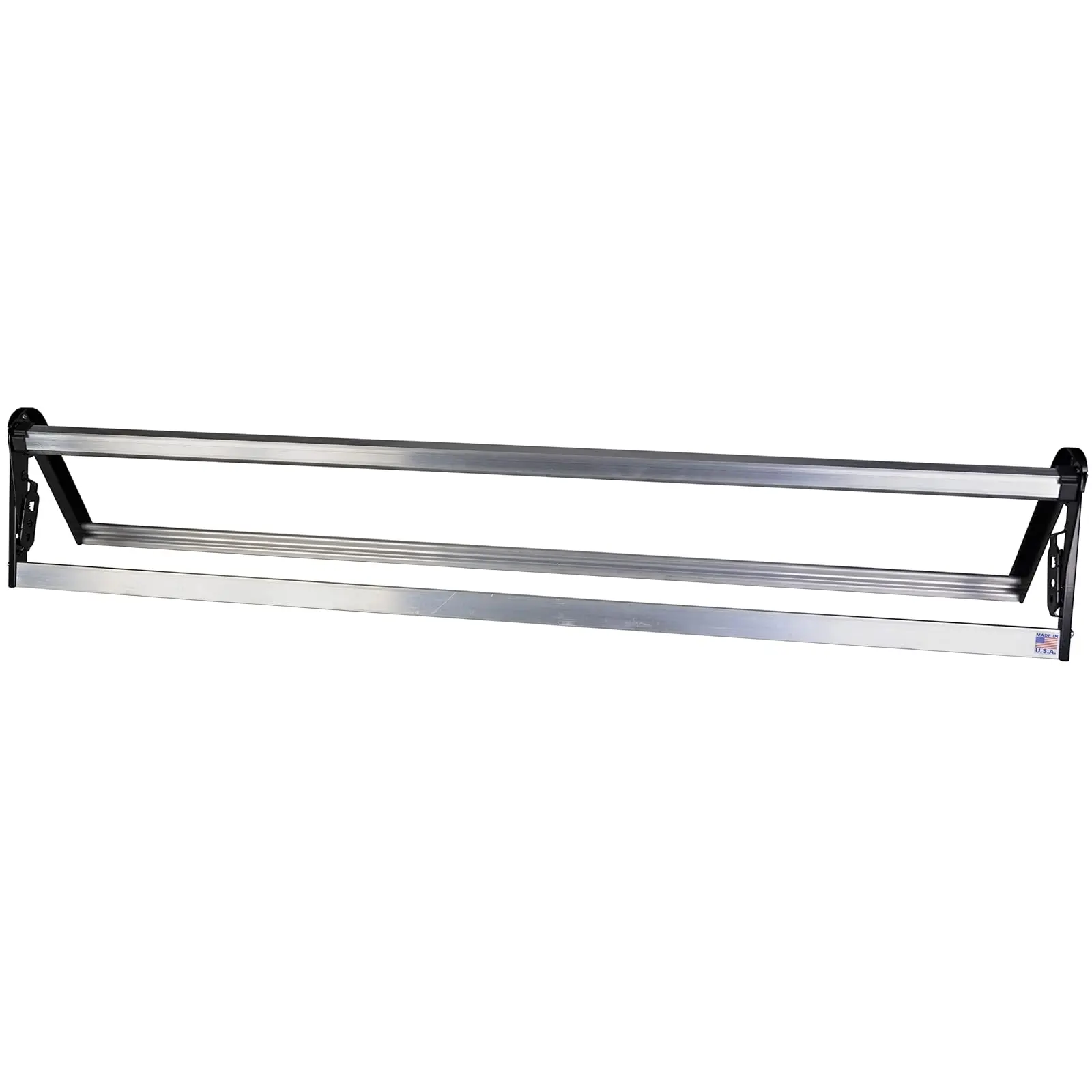 IDL Packaging PD-48 Durable Paper Roll Dispenser & Cutter for up to 48" Width and 9" Diameter Rolls - Horizontal Tabletop Paper Holder - Steel Dispenser with Cutter for Kraft or Butcher Paper