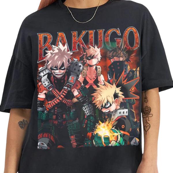 Limited Bakugo Katsuki TShirt , Vintage Retro Anime Shirt, Anime Manga Shirt Gift For Otaku Unisex TShirt