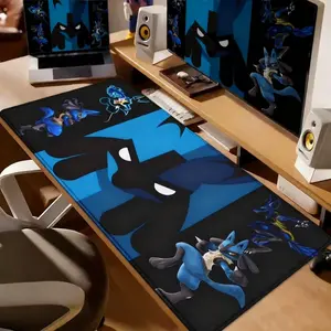 Pokémon Lucario Gaming Mouse Pad | Dark Blue Anime Desk Mat | Oversized Non-Slip for Gamers & Pokémon Fans | Cool Battle Aesthetic | Perfect for Gaming Setup & Desk Decor #FYP #Pokémon #Lucario #GamingMat