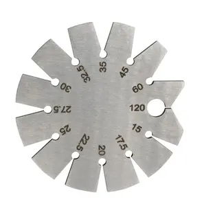 1 count Brushed  15-120  Bevel Gauge, Stainless Steel  Angle Gauge Round Shape