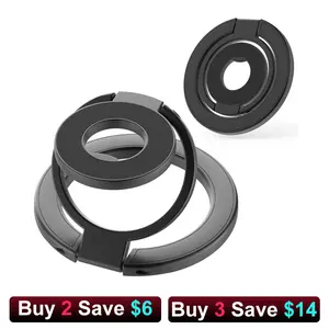 Magnetic Phone Holder 2-in-1 Ring Holder, 360° Rotation, Suitable for All Phones, Secure Grip, Easy Installation, Metal Alloy Phone Holder, Double-Sided Magnetic Attachment phone stand magnetic phone grip magsafe phone stand phone grip