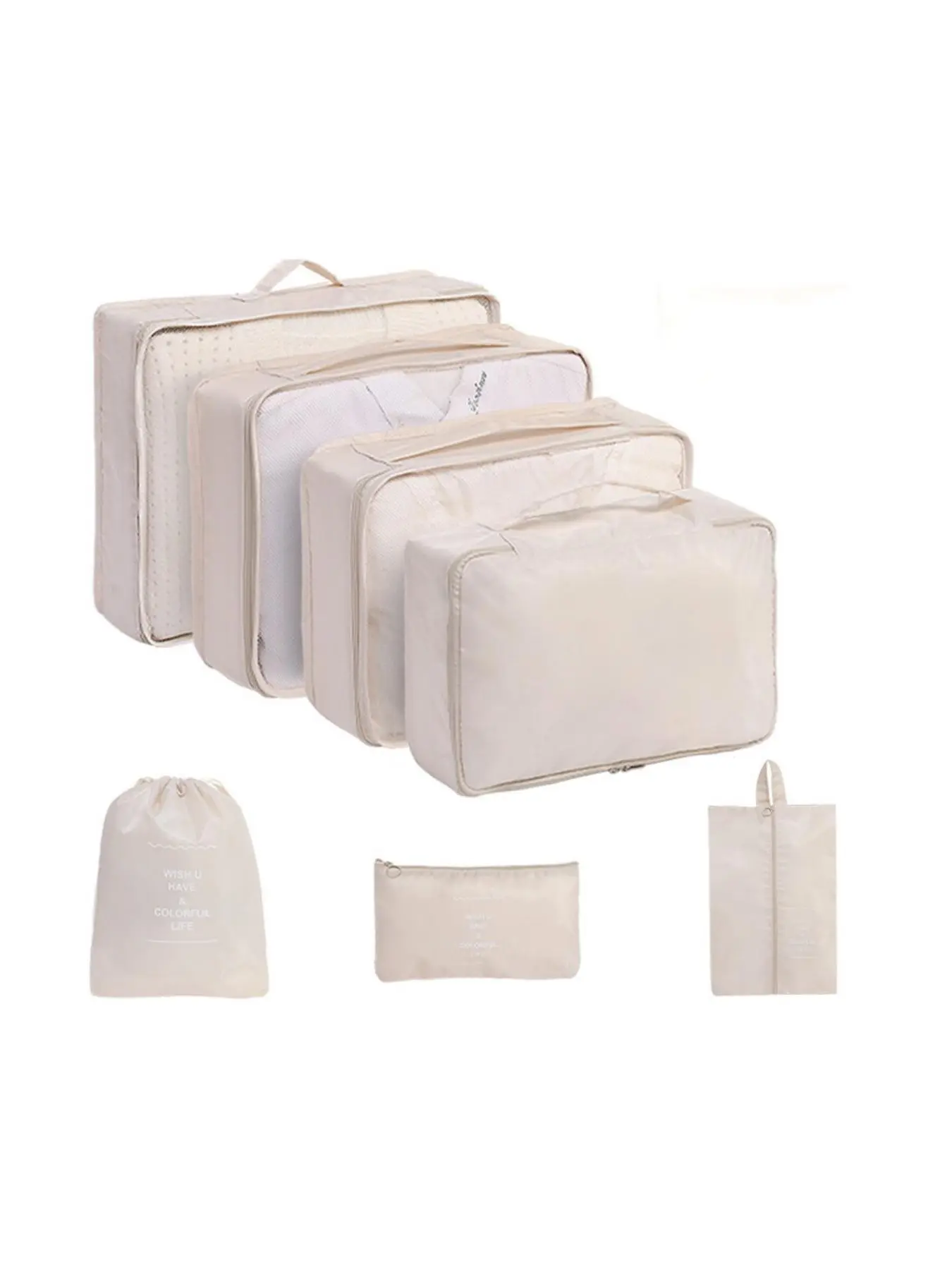 Portable Travel Storage Bag Set, Clothes, Shoes & Underwear Organization Bag, Travel Organizer for Luggage Packing, School Supplies and Toiletry Bags, Travel Accessories, Travel Pouches, Packing Organiser