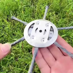 Lawn Mower Trimmer Head for Efficient Grass Cutting, Durable Power Tool Replacement Tool for Lawn Care, Easy to Install Lawn Maintenance Accessory