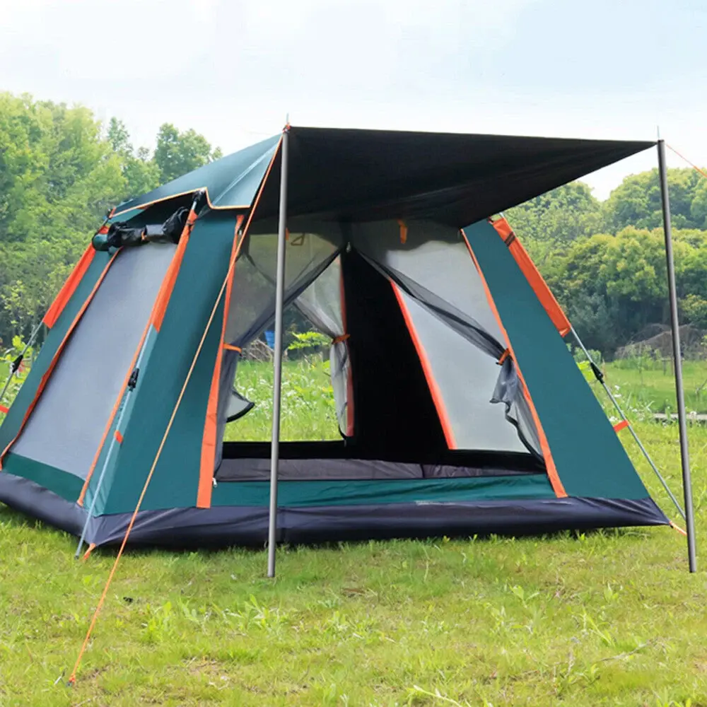 Camping Popup Tent Water Resistant Windproof Dome Hiking 3-4 People Family Easy