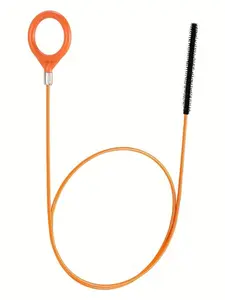 Nylon Coated Flexible Plumbing Snake, Extra Long Stainless Steel Drain Clog Remover, Drain Cleaner Tool for Sink, Bathroom, Bathtub, Shower, Drain Auger
