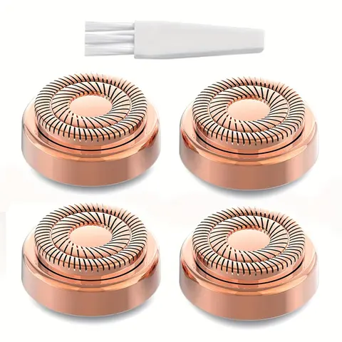 Replacement Heads for Electric Shaver, 4 Counts/set Smooth Replacement Heads, Personal Care Accessories for Daily Use, Hair Shaver, Shaver Attachments