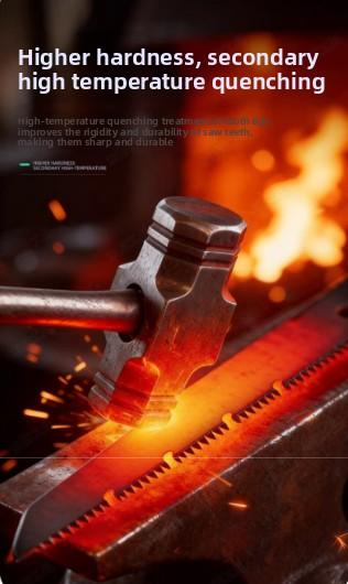 Folding saw, woodworking cutting pruning hand saw equipped with an SK5 curved blade for garden pruning—a folding hand saw suitable for tree trimming, camping, gardening, and woodworking tasks.