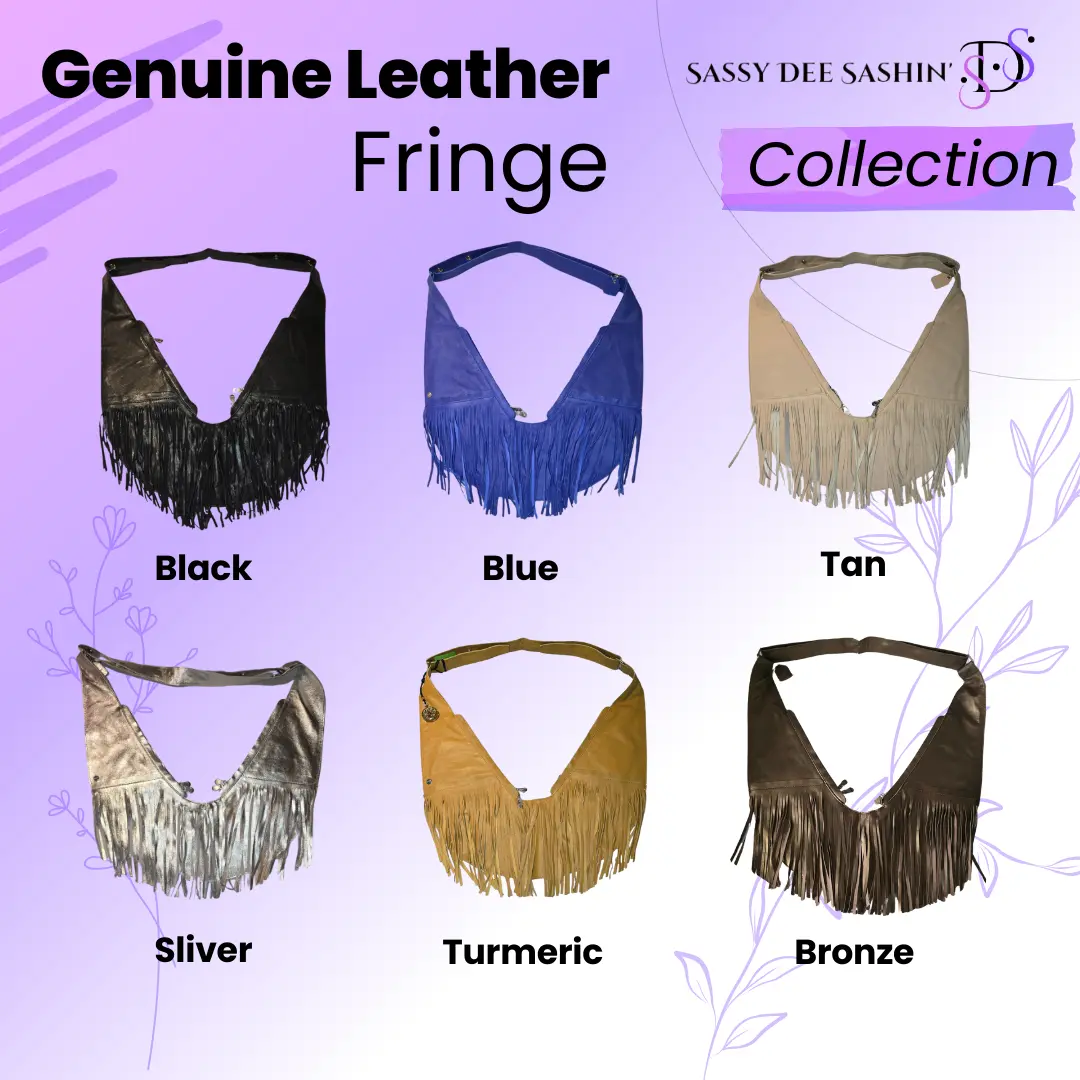 Genuine Leather Fringe Crossbody Bag RFID Protected, Comfortable, Stylish & Versatile Handbag with 10 Pockets for Any Occasion