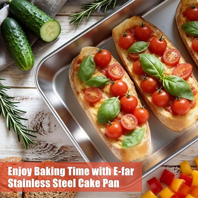 Heavy-Duty Stainless Steel Deep-Sided Baking Sheet - Mirror-Polished, Dishwasher-Safe, Ideal for Jelly Rolls in Commercial Ovens (Home & Festive Party Supplies)