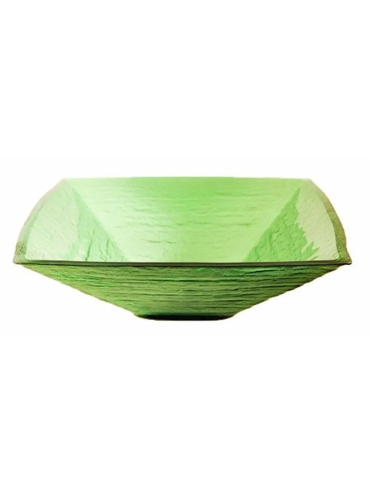 Novatto TIS-286G Square Frosted Glass Vessel Sink, 18.25x18.25x5.75 In, 1.75 In Drain Opening, Durable Green Bathroom Sink, Adds Art and Function to Home Improvement Spaces