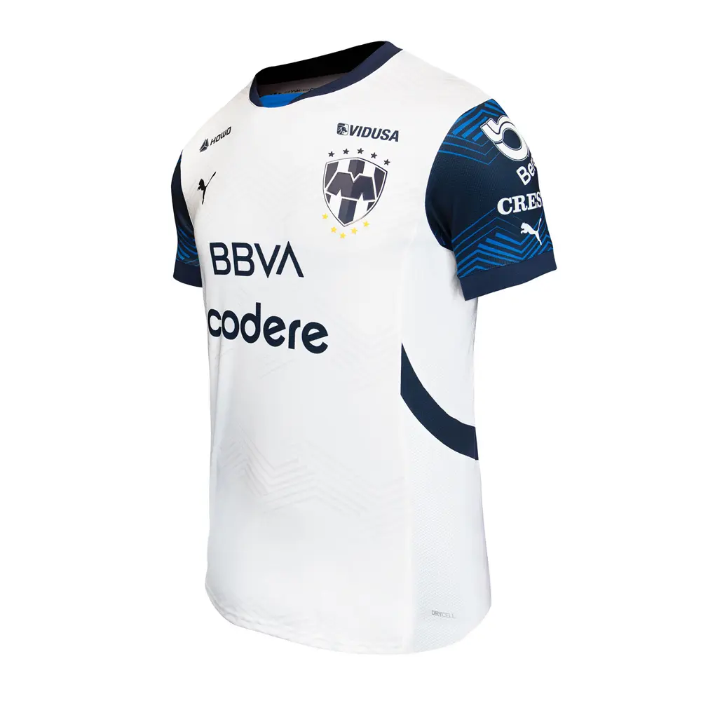 PUMA Mens Monterrey Away Crew Neck Short Sleeve Jersey Casual - White PUMA Mens Monterrey Away Crew Neck Short Sleeve Jersey Casual - White