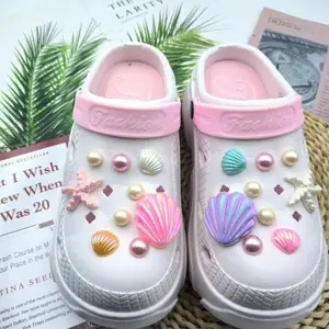 Charm  Set Starfish Shells Handmade Cave Shoe Buckle DIY Accessories  Button