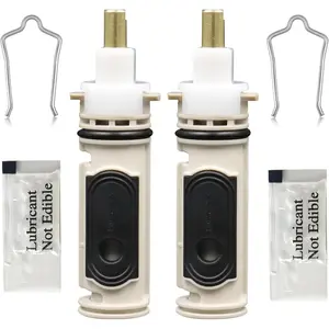 1222 Replaceent  Copatible with oen -Handle PosiTep Faucets, Replaceent Copatible with oen 1222 Shower Valve ,etals & Plastics-2 Pack
