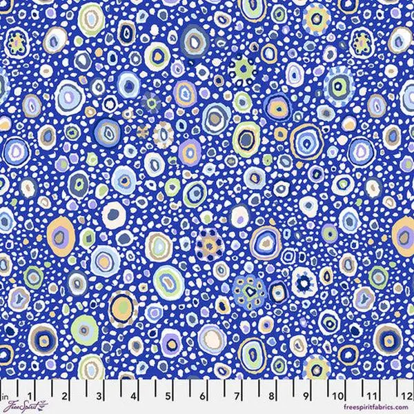 Fabric FreeSpirit Kaffe Fassett Blue Roman Glass by the Quarter Yard GP01.BLWH