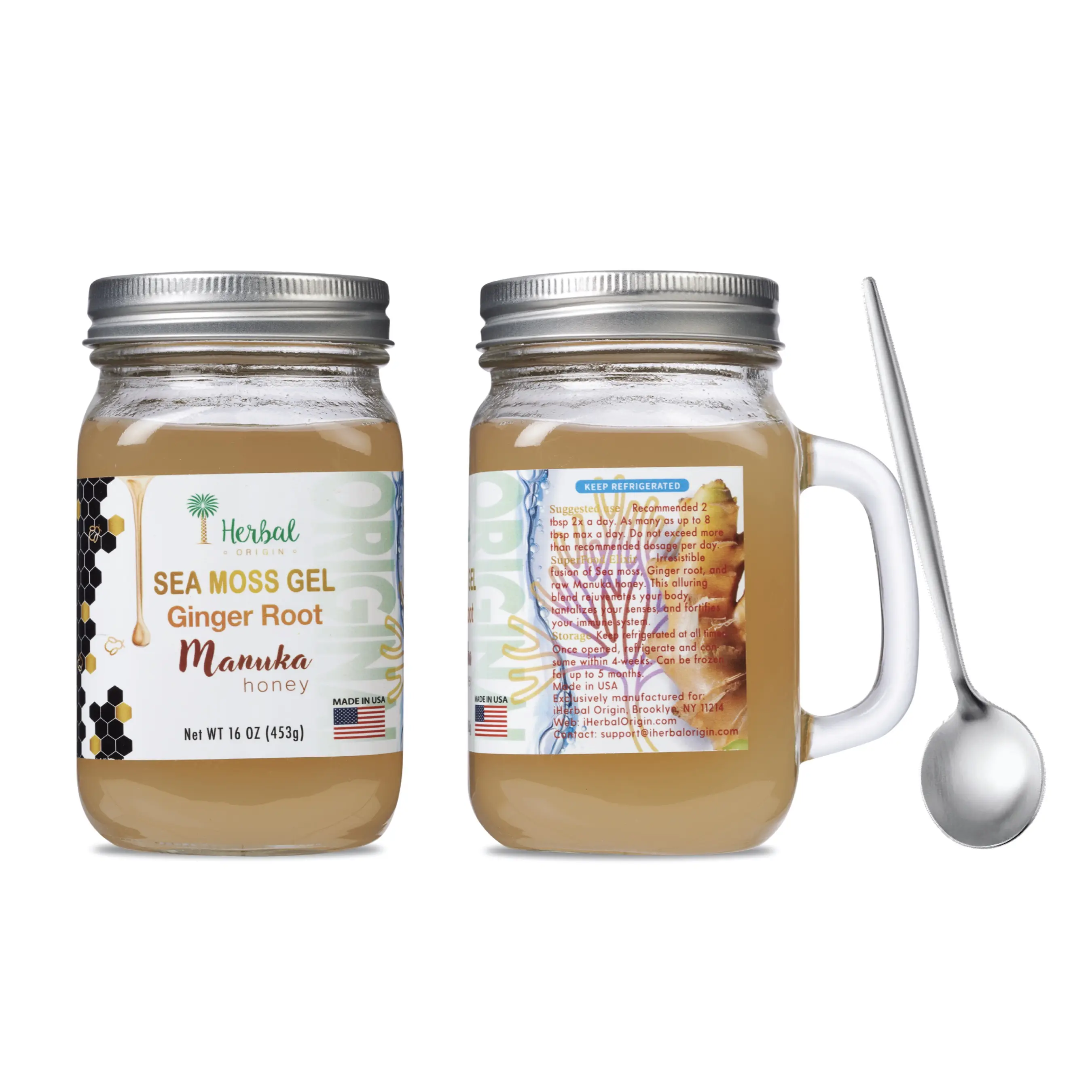 2 Sea Moss Glass Jar