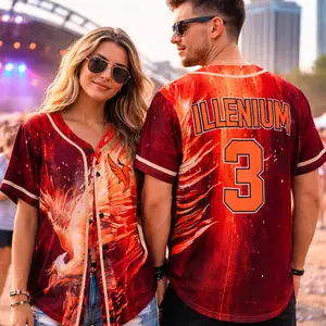 EDM Fan Tour 2026 Baseball Jersey – Illenium Inspired Streetwear