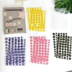 Star-Shaped Hydrogel Acne Coverage Patch, Invisible Pimple Stickers Single Box, Lightweight Skin-Friendly, Waterproof, Unisex Daily Skincare Essential