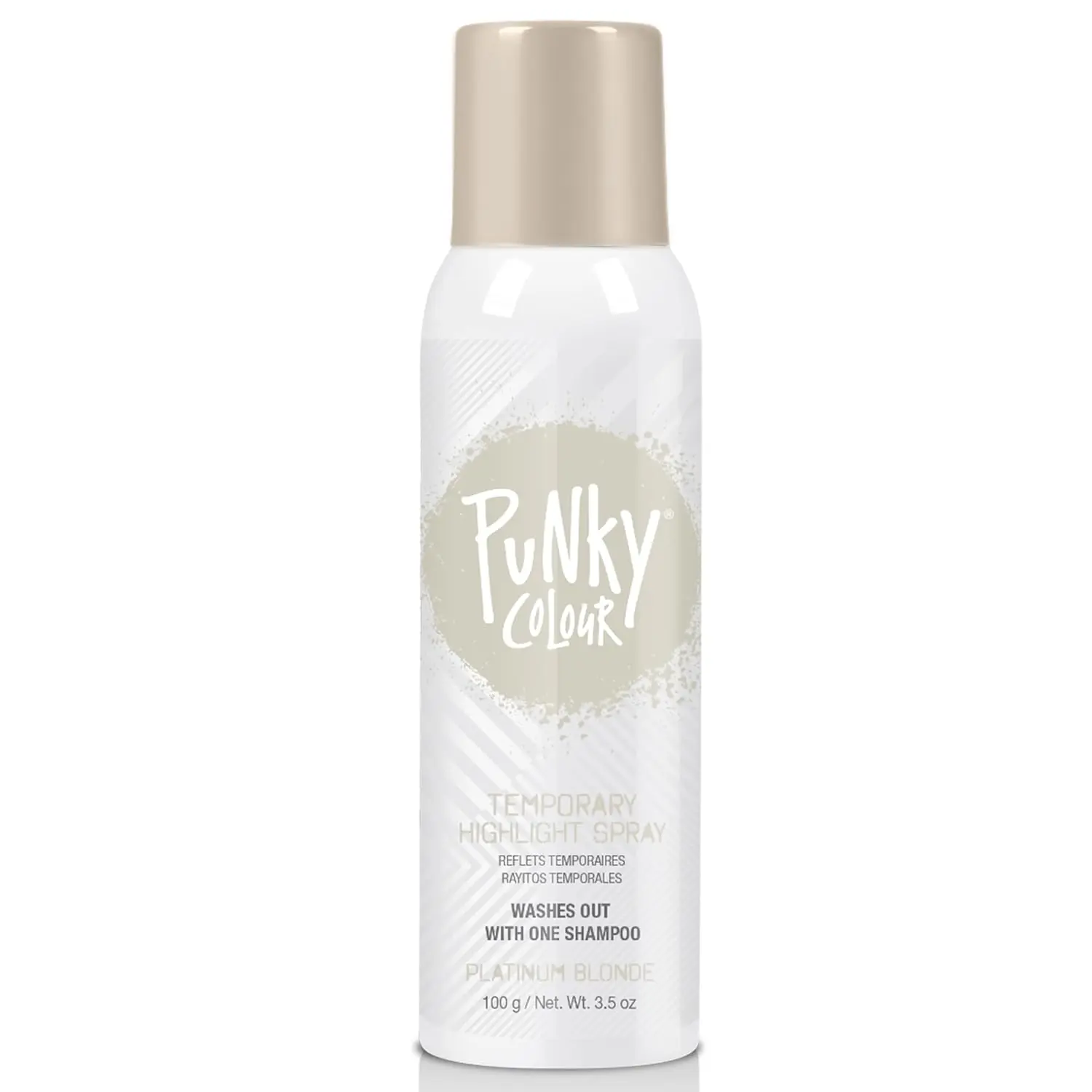 Punky Colour Temporary Hair Highlight Spray, Platinum Blonde, 3.5 oz, 1-Pack - Quick Dry & Damage-Free Wash-Out Formula, Punky Temporary Hair Highlight Spray, Platinum Blonde, 3.5 Oz, 1-Pack, Hair Coloring