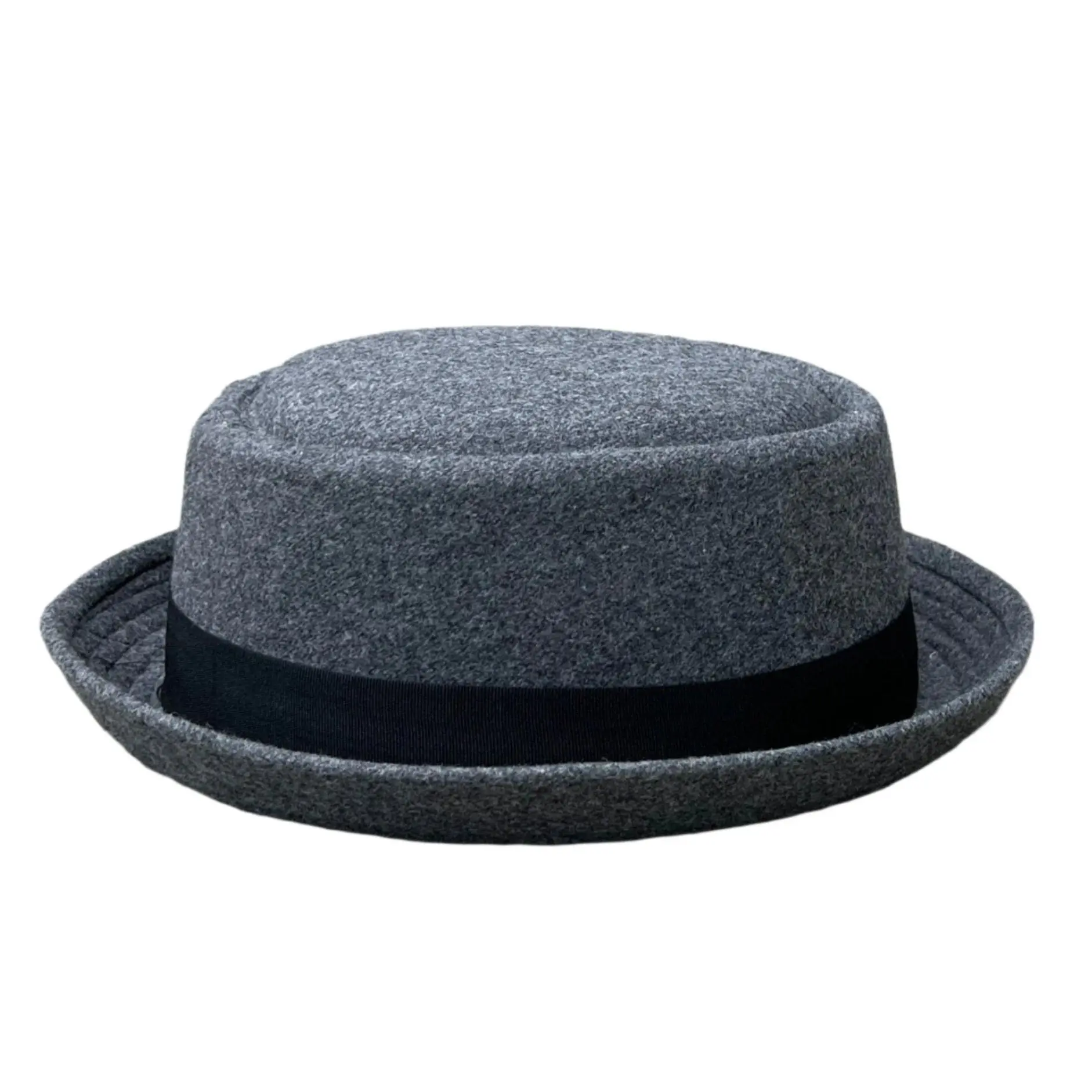 Pork pie hat, boater hat, gambler hat, flat top, up brim, hat for men & women, short brim, round shape wool pork pie fedora, wool hat