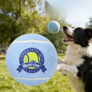 Pet Toy Elastic Tennis Ball Felt Rubber Interactive Throw Dog Toy Training Ball for Dogs Pet Supplies