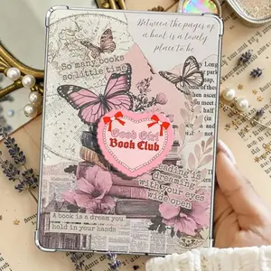 Good Girl Book Club Magnetic Kindle Grip – Coquette Pink Cake Phone Holder for Book Lovers
