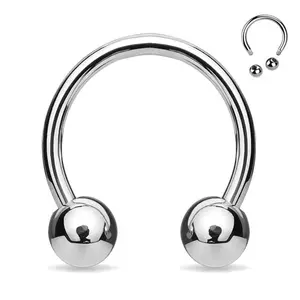 Stainless Steel Septum Ring (Externally Threaded)