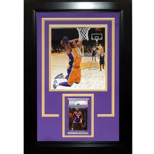 Kobe Bryant Graded Rookie Card Framed with Los Angeles Lakers 8x10 - Unsigned