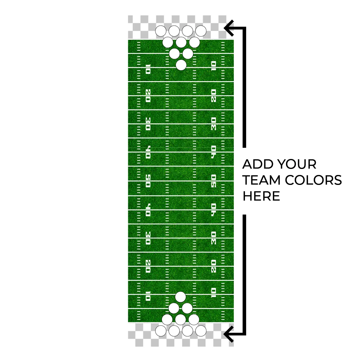 Customizable Folding Table (6' or 8') Adhesive Vinyl Table Topper Wrap (Table NOT included)