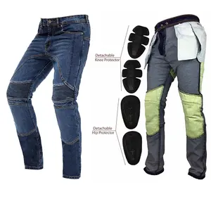 Men’s Motorcycle Trouser Reinforce with Aramid Protective Lined Jeans