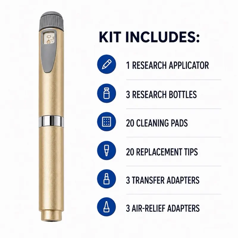 Reusable Research Applicator V2 Gold Frosted Matte Finish