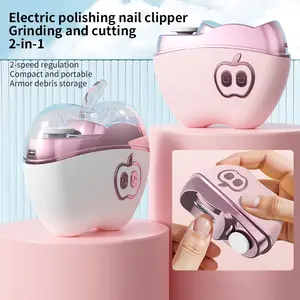 Electric Nail Grinder USB Rechargeable, Nail Grinding Tool, Professional Foot Care Tool, Two Smart Modes, Compact Portable Polishing Clipper, Holiday Gift