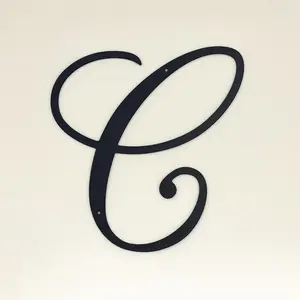 Metal letter C