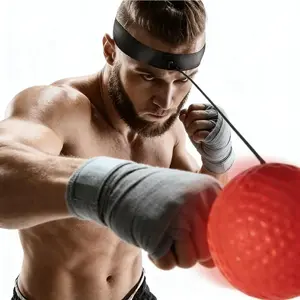 Boxing Reflex Ball with Adjustable Headband and Elastic Cord, Speed Training for Punching, Hand-Eye Coordination Fitness Martial Arts
