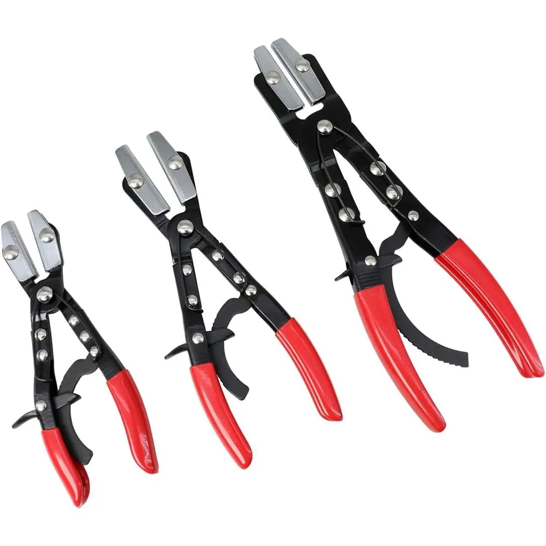 Flexible Hose Pinch Pliers Set - 8in, 10in, 12in Hand Tools for Automotive Radiator Coolant Lines, Hose Repair with Ease of Use