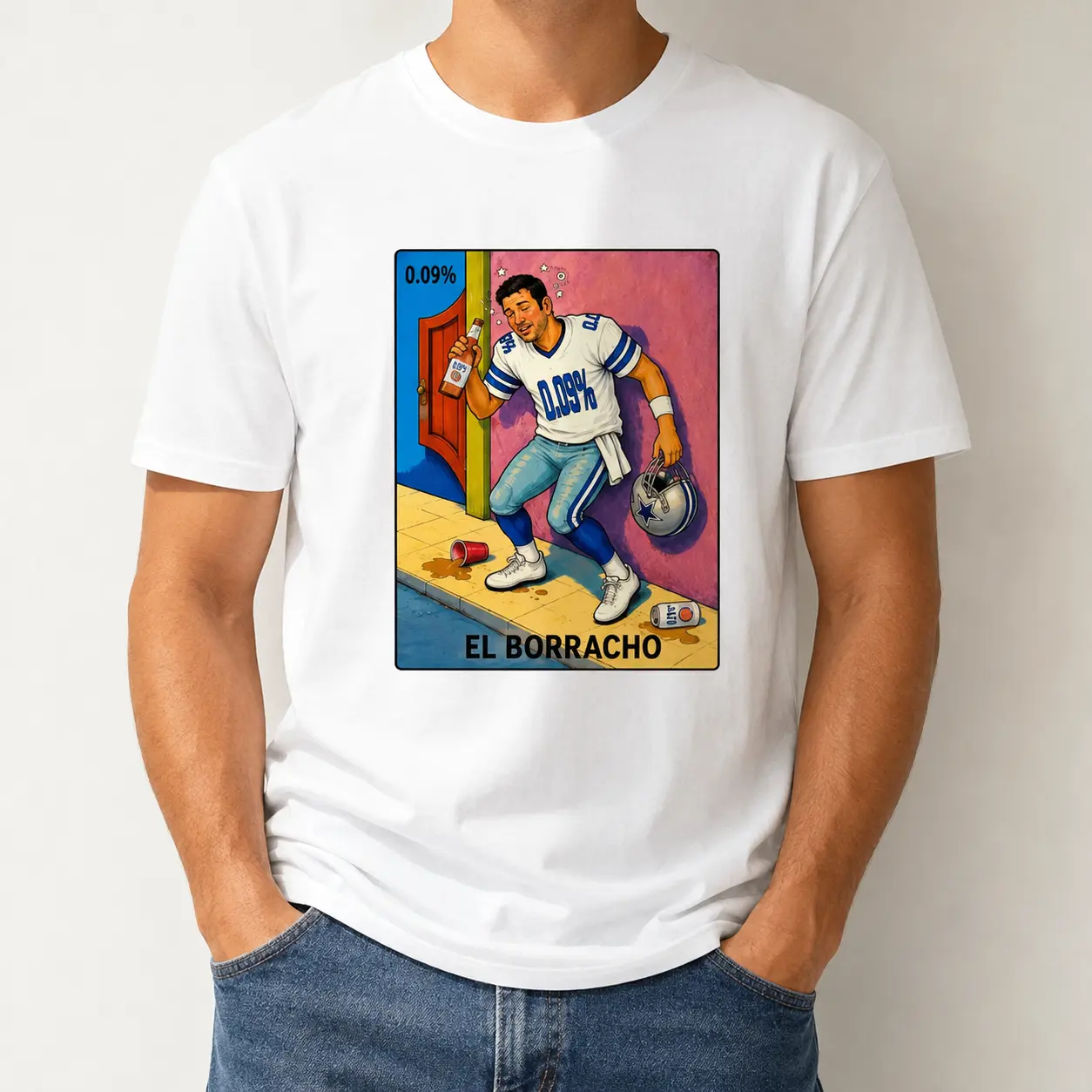 Tony Romo 0.09% El Borracho T-Shirt, Trending Gaphic T-Shirt