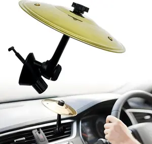 Mini Cymbal Air Vent Clip, Funny Car Air Freshener Decoration, Spinning Drum Cymbal Car Accessory for Music Lovers, Auto Vent Prank Decor