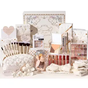Gifts for Teen & Tween Girls Trendy Makeup Gift Set with Positive Affirmation Cards – 10 Individually Wrapped Beauty Gifts with Empowering Challenges, Motivational Birthday Gift Basket mothersdaygift