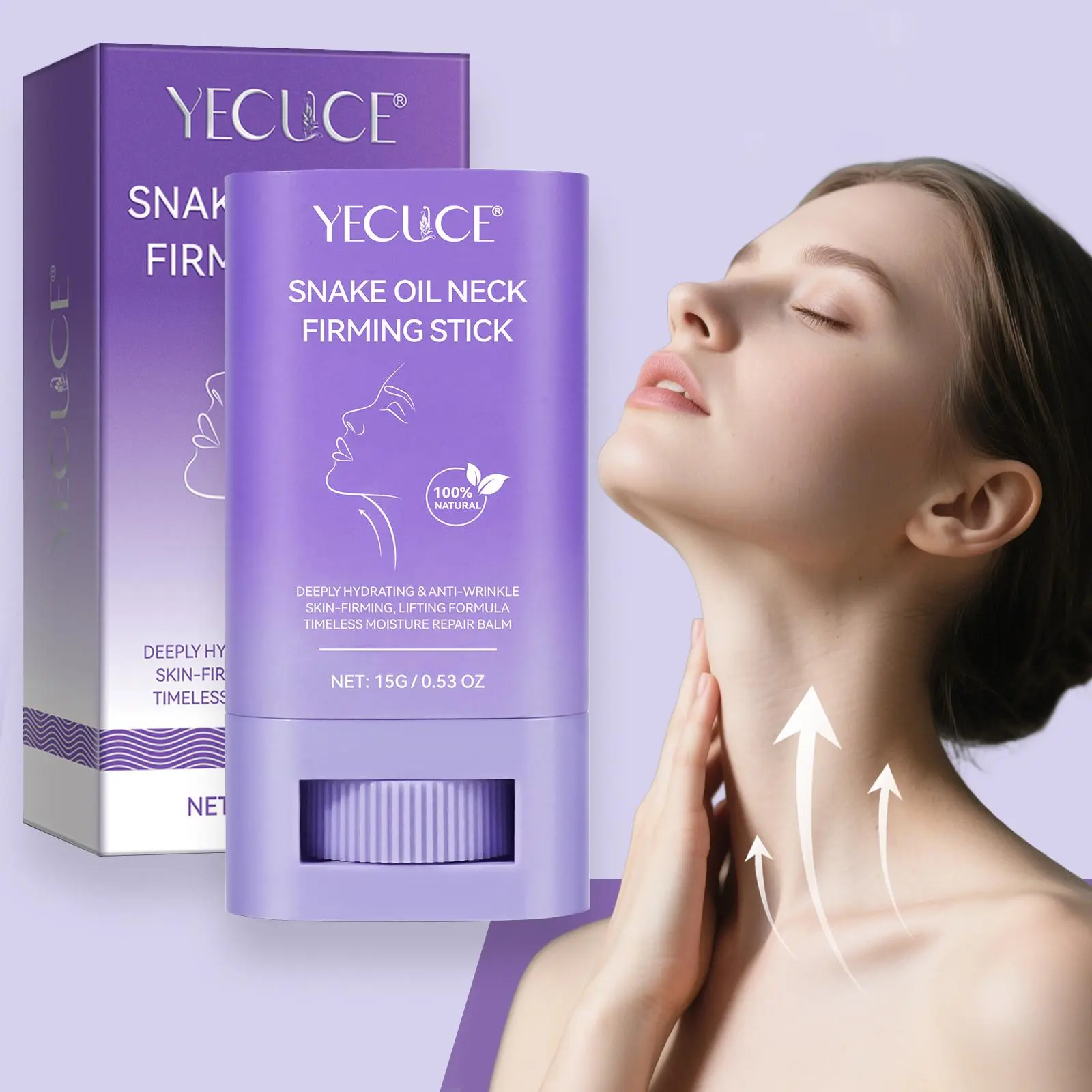 Snake Oil Neck Firming Stick, Natural Long-lasting Moisturizing Neck Care Stick, Neck Skin Lifting & Firming Stick, Timeless Moisture Repair Balm, Beauty & Personal Care Product, Comfort, Moisturizer
