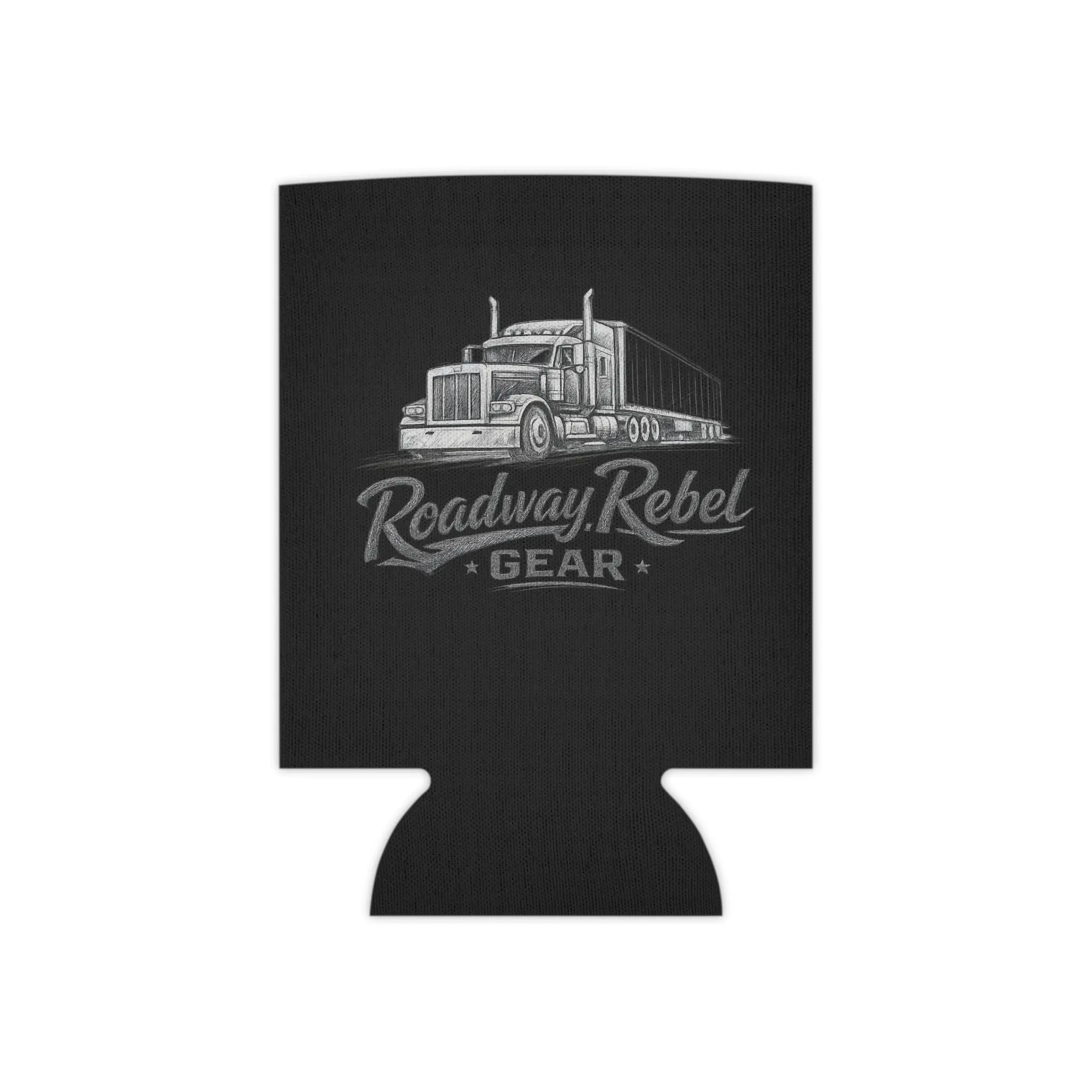 Roadway Rebel Lightweight Insulated Foam Can Cooler for Semi Trucks - Rugged, Durable, Regular Can-Fit, Edge-to-Edge Vibrant Printing, Easy Carry, Ideal for Rest Stops, Evening Cookouts, Good Company Coffee Beverage Koozie
