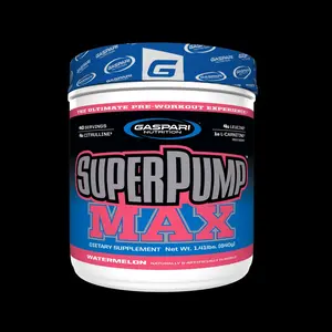 Gaspari Nutrition SuperPump Max Pre-Workout - Advanced Formula for Endurance & Muscle Growth, Clinically Backed Ingredients, 40 Servings