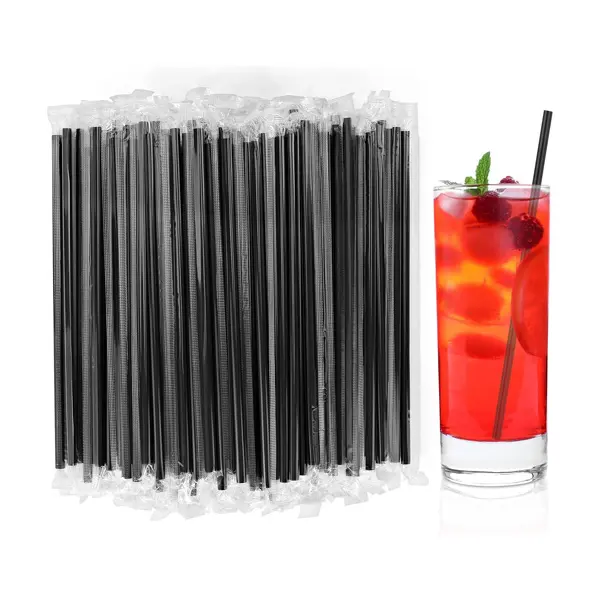 Plastic Disposable Individually Packaged Straws for Cocktails, Juice, Party, Office & Travel Plastic Disposable Individually Packaged Straws for Cocktails, Juice, Party, Office & Travel
