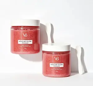 VB Azucar Glow Exfoliant & Brightening Sugar Scrub - Natural Hydrating Beauty Products for Body Care, Gentle Cleansing Exfoliator to Smooth Skin, Refine Texture & Boost Radiant Complexion