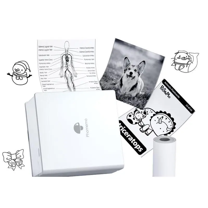 M02 English-White (comes with 1 roll of paper 53mm