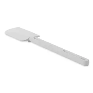 Scraper Spatula/Food Scraper, 13.5-Inch, Dishwasher Safe, White, Heavy Duty Rubber Silicone Spatula For Restaurant,Home Cooking,Baking